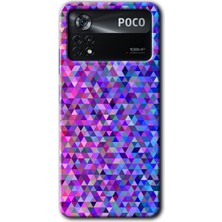 Poco X4 Pro Kılıf Hd Desen Baskılı Arka Kapak + Esnek Nano Cam - Pixel Mozaik