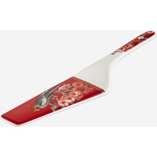 Chiara Alessi Magic Garden Kırmızı Porselen Spatula 26 cm