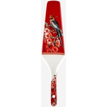 Chiara Alessi Magic Garden Kırmızı Porselen Spatula 26 cm