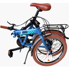 Bianchi F021 20 Jant Katlanır Bisiklet 38 cm 21 Vites V Fren Koyu Gri