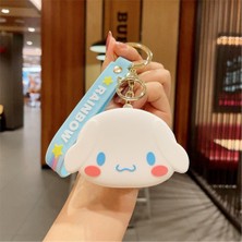 Sanrio Hello Kitty  Cinnamoroll  Sevimli Anahtarlık Cüzdan BEYAZ