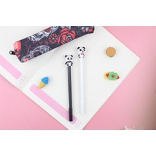 Piraye Gift Sevimli Siyah Beyaz Panda Jel Kalem