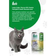 Leos Sığır Parça Etli Soslu Kedi Konservesi 12x400 Gr