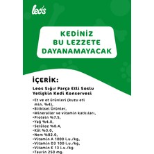 Leos Sığır Parça Etli Soslu Kedi Konservesi 12x400 Gr