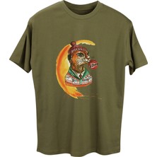 Aten Wear Oversize Bisiklet Yaka Basic Kısa Kollu Tişört