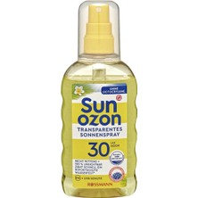 Sunozon Transparan Güneş Koruyucu Sprey Spf 30 Hassas Cilt 200 ml