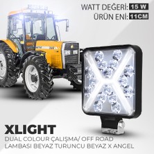 C9 Kare Xlight Çalışma ve Off Road Lambası Beyaz 10.5 cm