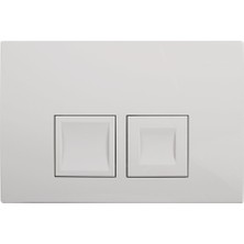 VitrA Geberit DELTA35 115.135.11.5 Kumanda Paneli Çift Basmalı, Beyaz