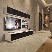 Decoraktiv Eko 5b Slm Std Tv Ünitesi Tv Sehpası - Beyaz - Siyah