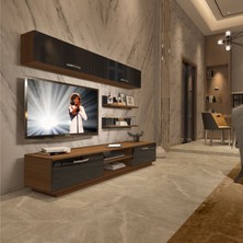 Decoraktiv Eko 5b Slm DVD Tv Ünitesi Tv Sehpası - Ceviz - Siyah