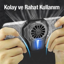 Polhammobile Polham Cold Clam Soğutma Teknolojili Oyuncular Için Telefon Soğutma Fanı, Ultra Güçlü ve Sessiz Soğutucu