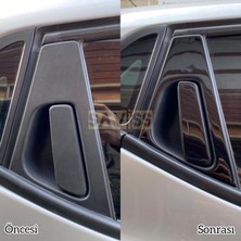 Saviss Renault Clio4 1.kalite 3m Bant Kapı Direk Maun Kaplama ,dış Cam Çıta Kaplama,piano Black Siyah