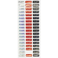 Limmy Sticker Kabartmalı Stiker Defter, Planlayıcı Etiket Atatürk Mini IMZA(CB468) 16X7 cm