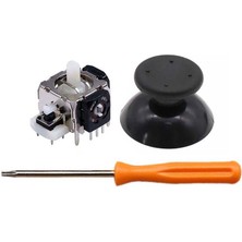 Pop Konsol XBOX 360 Analog Motor Topuz T8 Tornavida Tamir Set 1+1 Siyah XBOX 360 Kol Tamir Yedek Parça