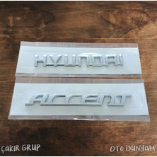 Çakır Grup Hyundai Accent Era Kasa Bagaj Yazısı Orjinal Boyut