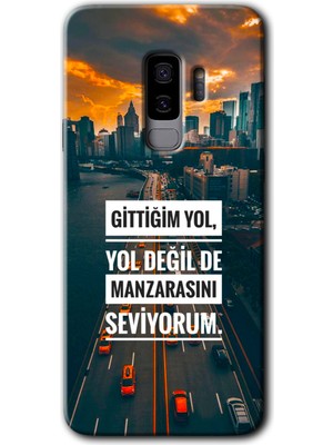 Gramaphone Galaxy S9 Plus Kılıf Hd Desen Baskılı Arka Kapak + Kırılmaz Cam - Manzara Seviyorum