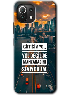 Gramaphone Xiaomi Mi 11 Lite Kılıf Hd Desen Baskılı Arka Kapak + Esnek Nano Cam - Manzara Seviyorum
