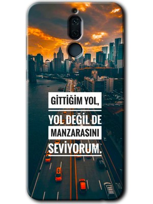 Huawei Mate 10 Lite Kılıf Hd Desen Baskılı Arka Kapak + Esnek Nano Cam - Manzara Seviyorum