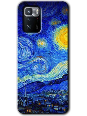 Poco X3 Gt Kılıf Hd Desen Baskılı Arka Kapak - Starry Night