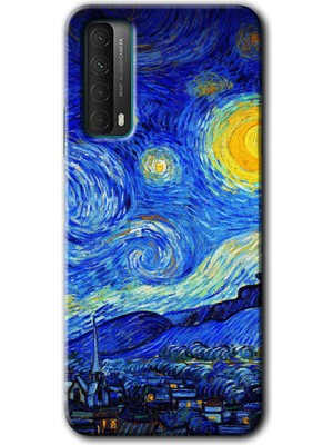 Huawei P Smart 2021 Kılıf Hd Desen Baskılı Arka Kapak - Starry Night