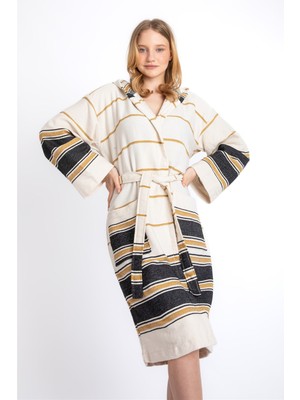 Sensomia Olivia 100% Pamuklu Peştamal Bornoz Plaj Banyo Duş Deniz Havuz Bornozu