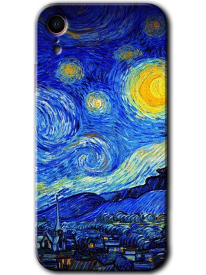 Gramaphone Apple iPhone Xr Kılıf Hd Desen Baskılı Arka Kapak - Starry Night