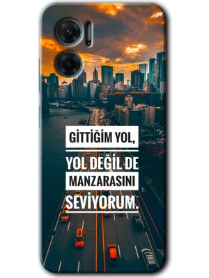 Gramaphone Xiaomi Redmi 10 5g Kılıf Hd Desen Baskılı Arka Kapak + Esnek Nano Cam - Manzara Seviyorum