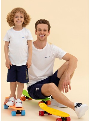 U.S. Polo Assn. Bisiklet Yaka Beyaz Erkek T-Shirt PUNO