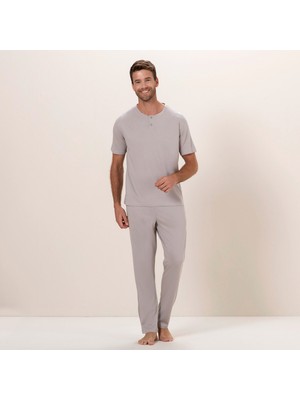 Chakra Randal Pijama Takımı Sıcak Gri