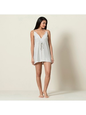 Chakra Nicole Gecelik Ekru-Altın