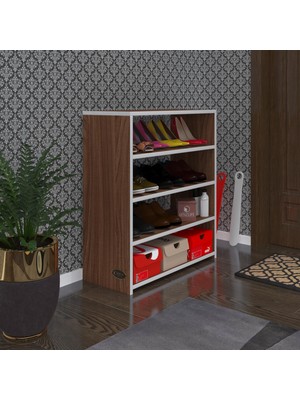 Kenzlife ayakkabılık goya cvz 080*70*30 arkalıksız ayakkabı ofis dolabı