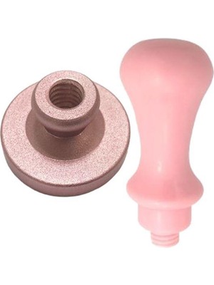 Profisher Mührü Mumu Damga 30MM Yuvarlak Boş Alüminyum Rose Gold Eloksal Kafa
