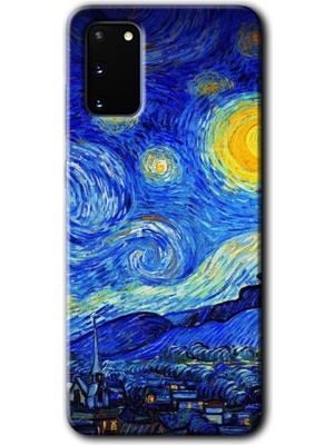 Gramaphone Galaxy S20 Kılıf Hd Desen Baskılı Arka Kapak + Esnek Nano Cam - Starry Night