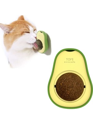 Buffer Avokado Model Yapışkanlı Kedi Oyuncağı Yenilebilir Kedi Nanesi Otu