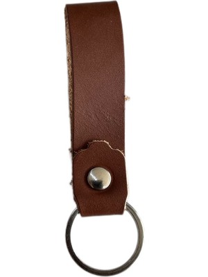 Gerçek Deri Özel Tasarım Şerit Tipi Anahtarlık 3 Adet