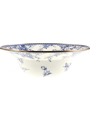 Dedemin Emayeleri Emaye Derin Meyvelik Bleu Blanc