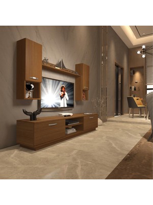 Decoraktiv Eko 5dab Slm DVD Tv Ünitesi Tv Sehpası - Naturel Ceviz