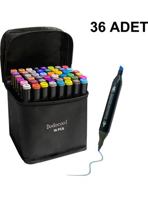 Dodocool 36’lı Çift Uçlu Touch Marker Art Tasarım Kalem Seti Ithal Ürün