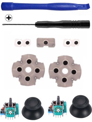 Pop Konsol PS5 Versiyon 1 Analog Motor Topuz İç Lastik Tornavida Ayırıcı Tamir Seti Playstation 5 Kol Tamiri