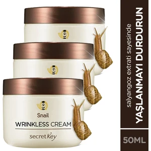 Wrınkless Cream Salyongoz Özlü  Dolgunlaştırıcı Krem 3'lü Paket