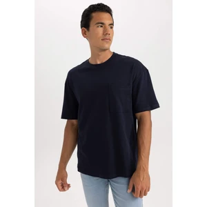 Oversize Fit Bisiklet Yaka Kısa Kollu %100 Pamuk Ağır Kumaş Tişört T3661AZ23SP