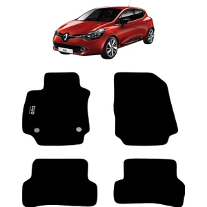 Renault Clio 4 2012-2009 Halı Paspas Siyah