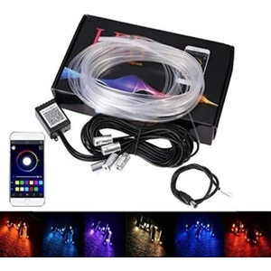 Araç Içi Atmosfer Ambiyans LED Neon Ip LED Rgb App Kontrollü 5 Parça Kontrol