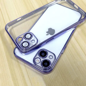 iPhone 13 Kılıf 3D Kamera ve Lens Mercek Korumalı Ultra Lüks Razer Plating Case