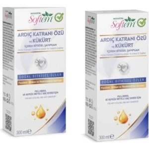 Ardıç Katranı Özü ve Kükürt Bitkisel Şampuan 300 ml x 2 Adet