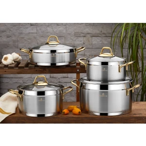 Anna Gold 8 Parça Tencere Seti