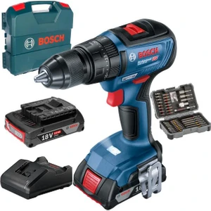 Gsb 18V-50+AC+CC Akülü Darbeli Vidalama+ 43 Parça Set