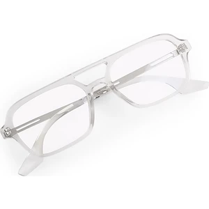 Retro Tasarım Şeffaf Kasa Erkek Mavi Işık Gözlüğü