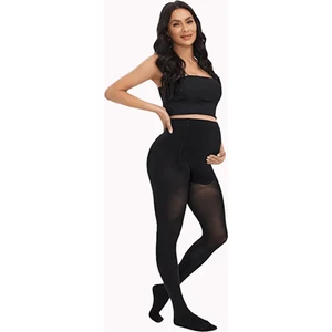 Hepsine Rakip Kadın Hamile Külotlu Çorabı 80DEN Esnek Yumuşak Ek Parçalı Büyük Beden