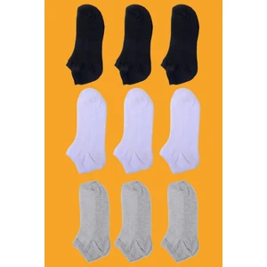 9 Lu Unisex Kısa Patik Çorap